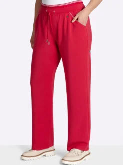 Jerseyhose mit gestreiftem Stretchbund