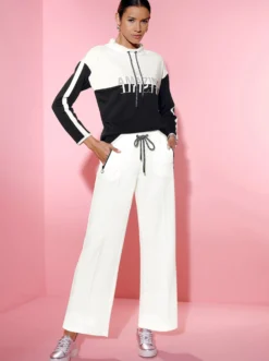 Jerseyhose mit Reißverschluss-Taschen