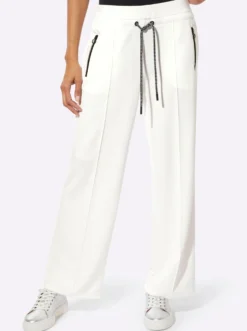 Jerseyhose mit Reißverschluss-Taschen