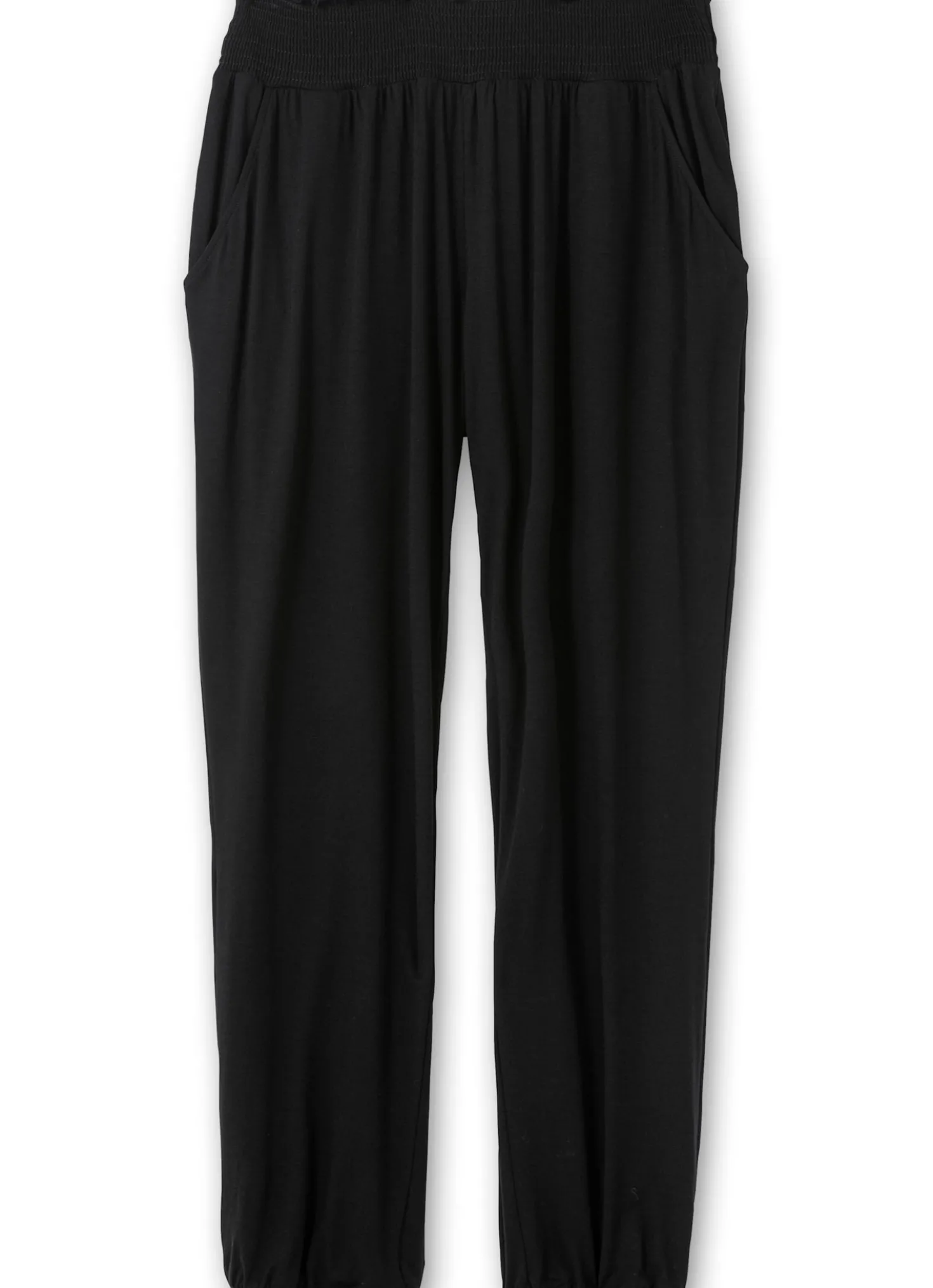 Jerseyhose mit Saum-Gummibündchen