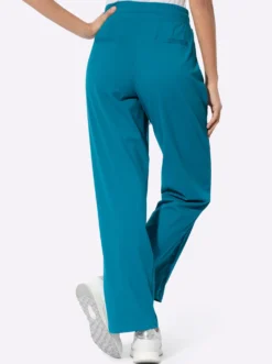 Jerseyhose mit Web-Einsatz seitlich