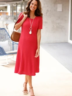 Jerseykleid blickdicht gefüttert