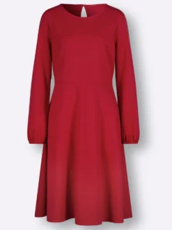 Jerseykleid mit elastischen Bündchen