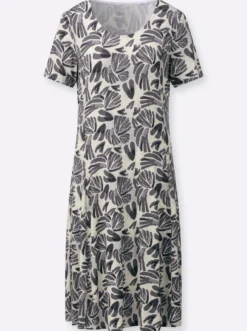 Jerseykleid mit Grafik-Print