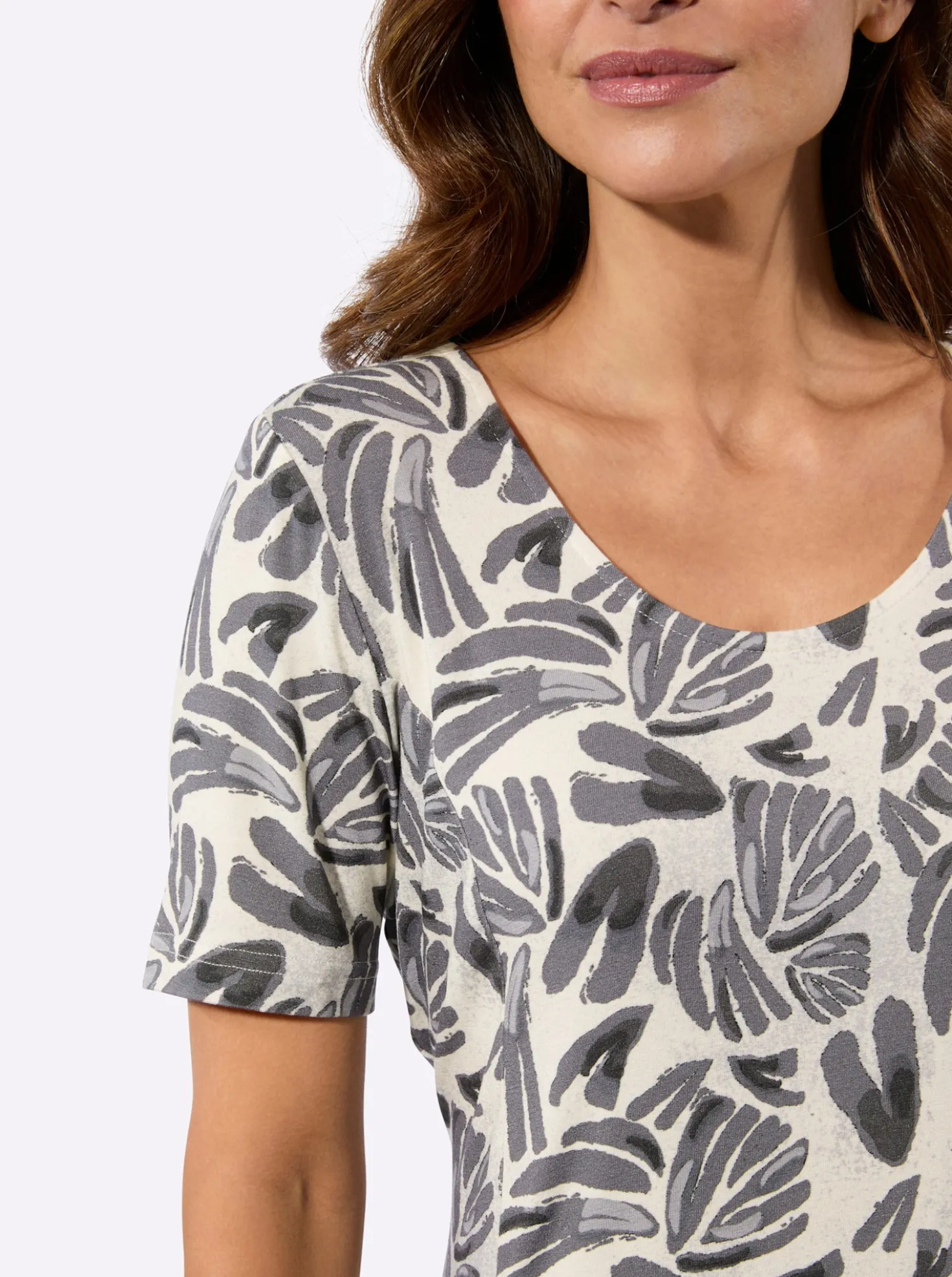 Jerseykleid mit Grafik-Print