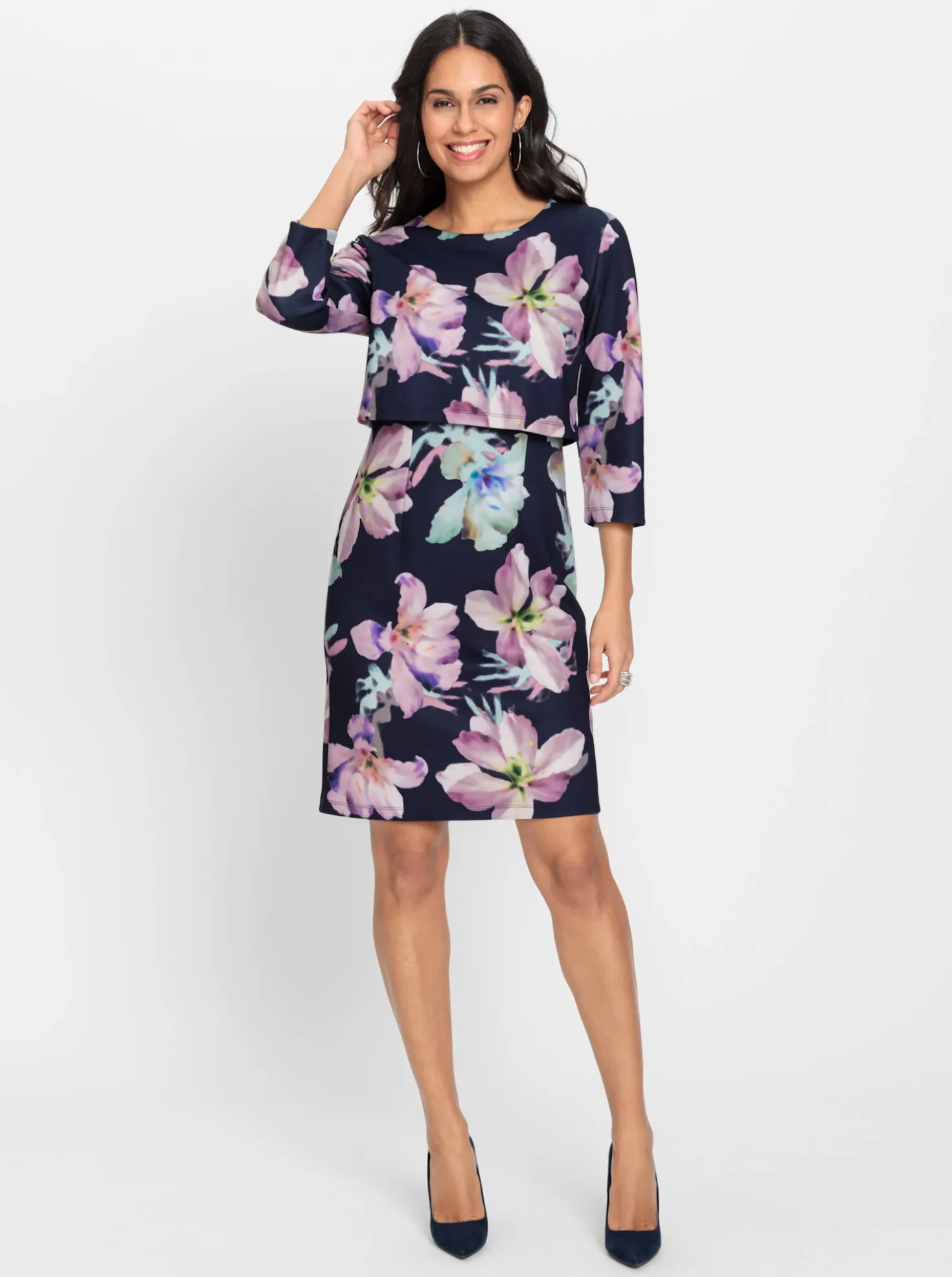 Jerseykleid mit Innenfutter
