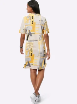 Jerseykleid mit Lettering-Print