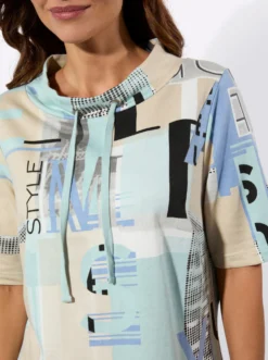 Jerseykleid mit Lettering-Print