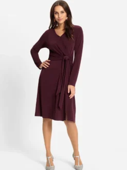 Jerseykleid mit Raffungen