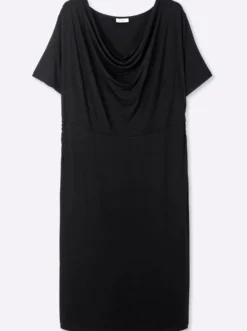 Jerseykleid mit Wasserfall-Ausschnitt