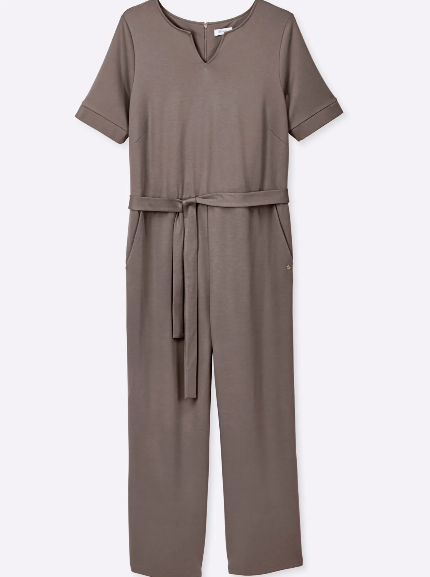 Jumpsuit mit Bindegürtel