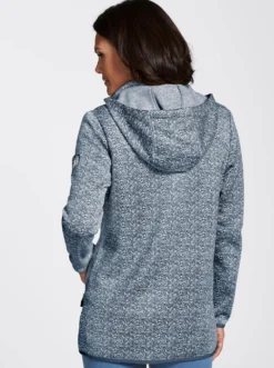 Kapuzenfleecejacke mit abnehmbarer Kapuze