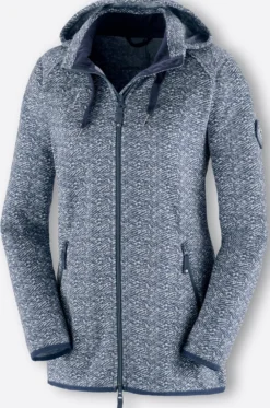 Kapuzenfleecejacke mit abnehmbarer Kapuze