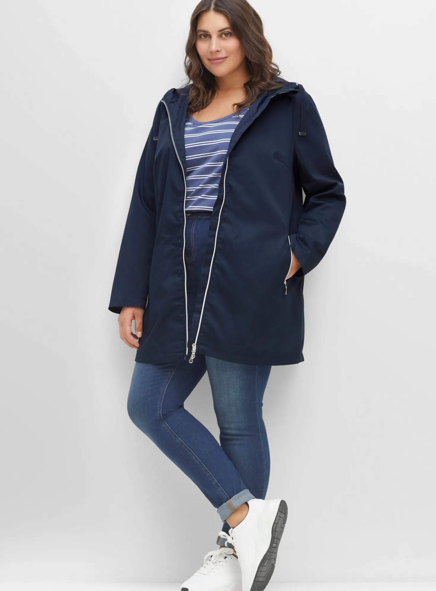 Kapuzenjacke in A-Linie