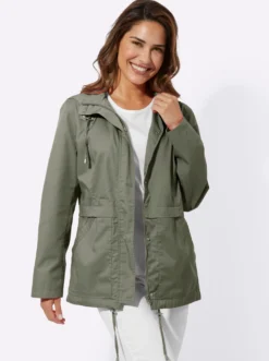 Kapuzenjacke mit Stehkragen