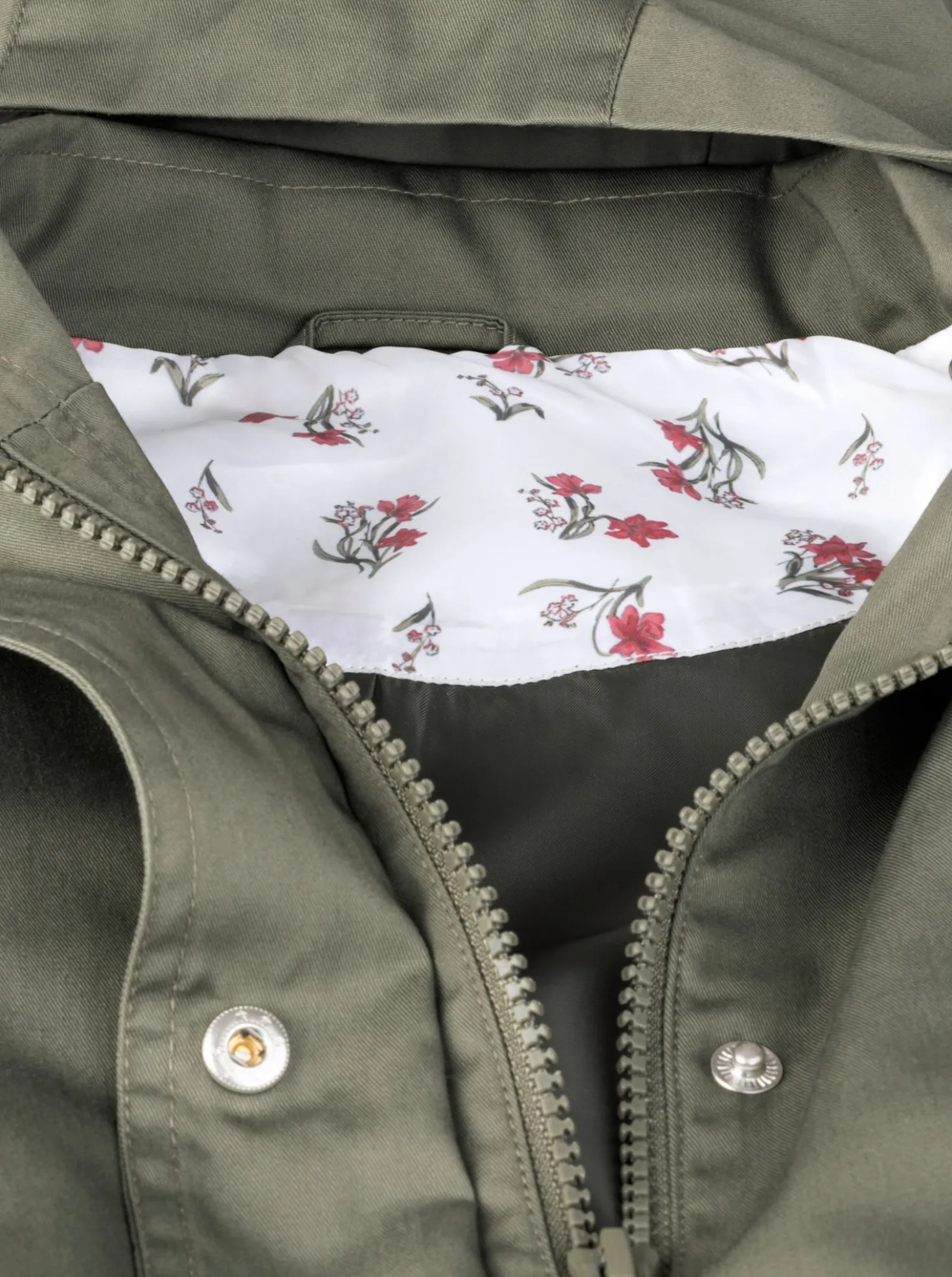 Kapuzenjacke mit Stehkragen