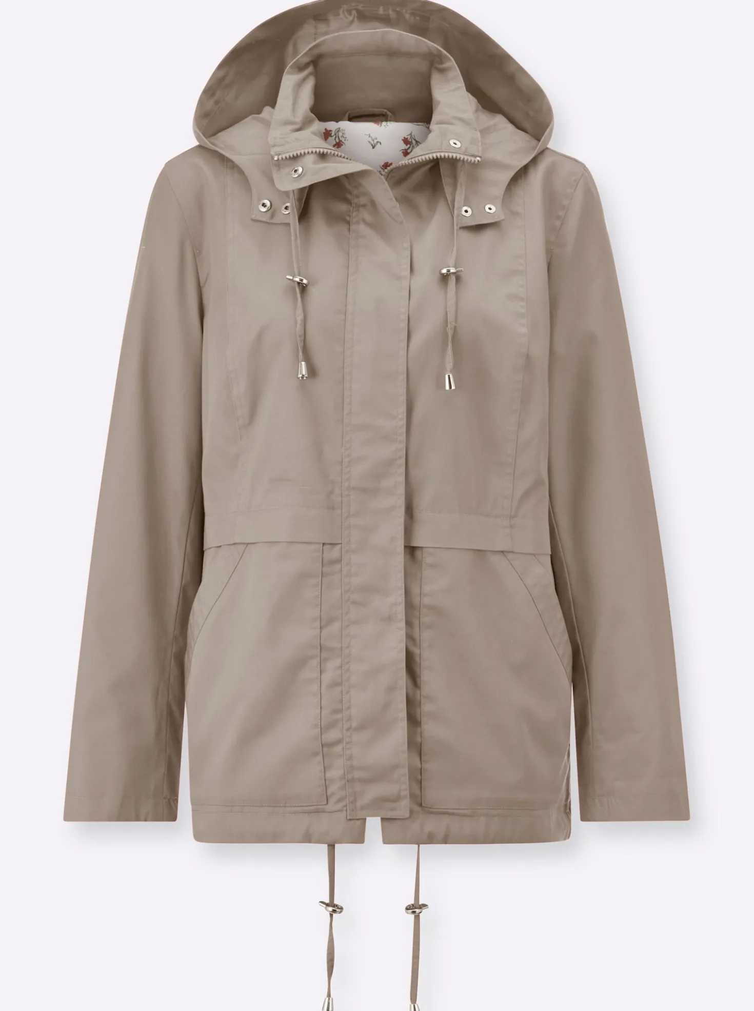Kapuzenjacke mit Stehkragen