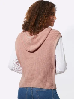 Kapuzenpullover in Poncho-Optik