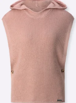 Kapuzenpullover in Poncho-Optik