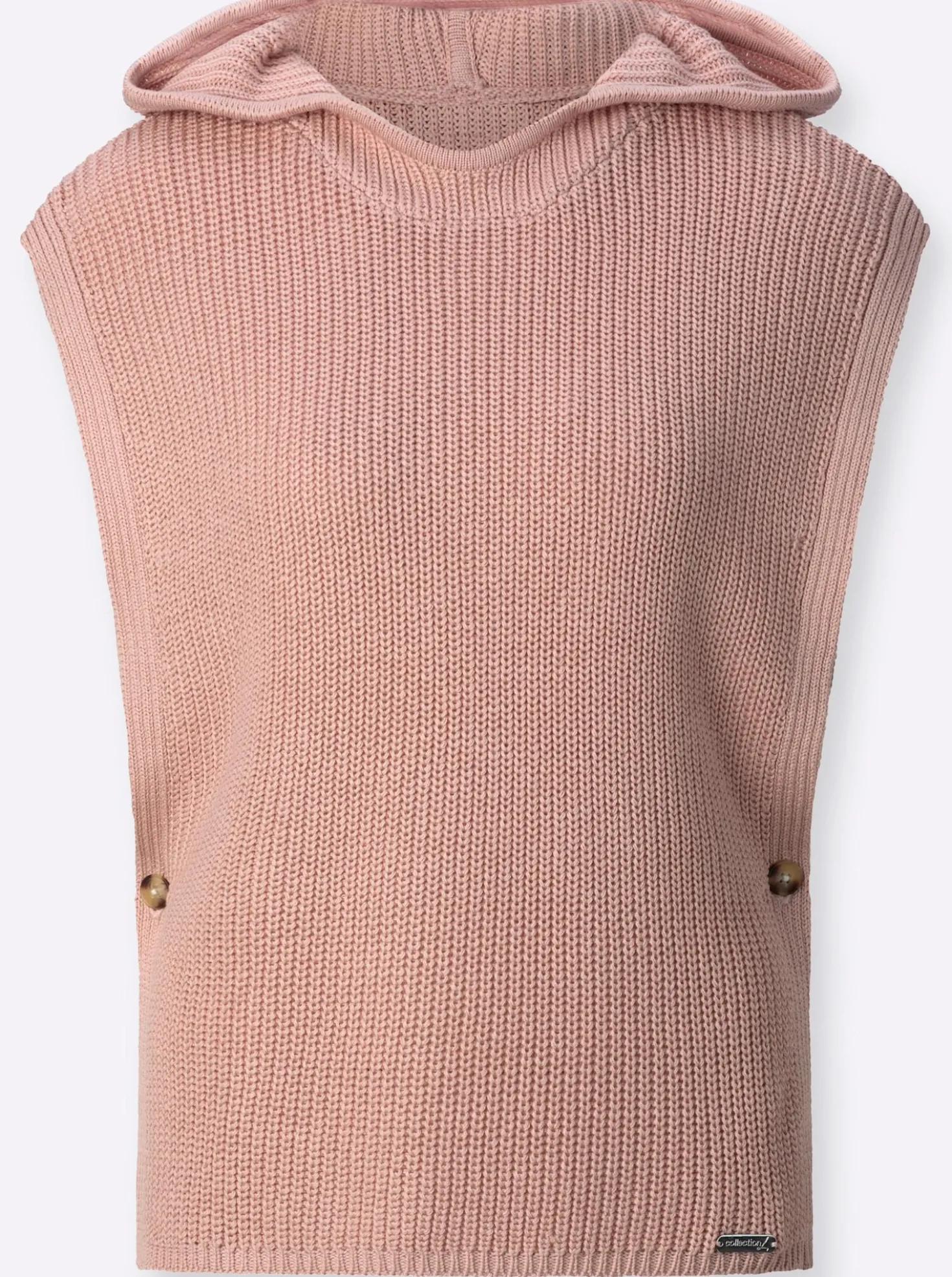 Kapuzenpullover in Poncho-Optik