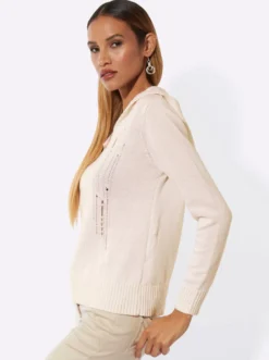 Kapuzenpullover mit Ketten-Deko
