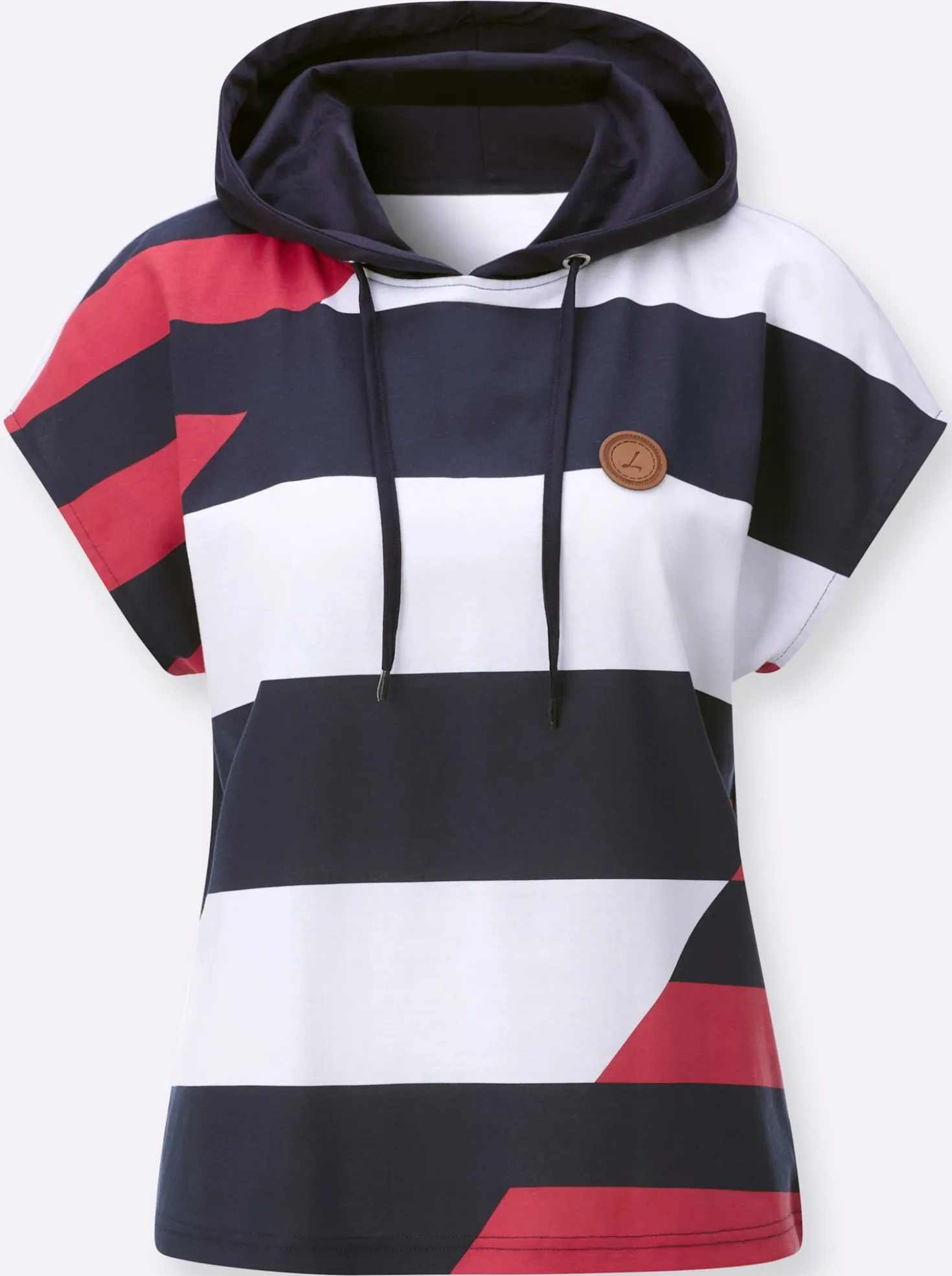 Kapuzenshirt mit überschnittenen Schultern