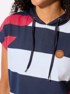 Kapuzenshirt mit überschnittenen Schultern