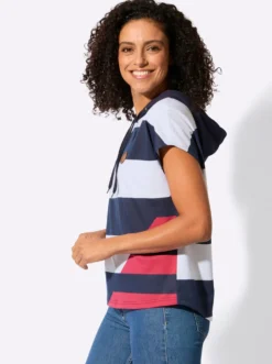 Kapuzenshirt mit überschnittenen Schultern