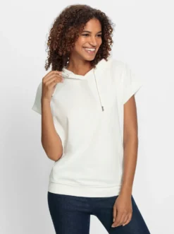 Kapuzenshirt mit überschnittener Schulter