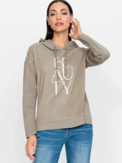 Kapuzenshirt mit Glitzersteinen