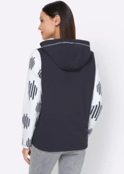 Kapuzensweatshirt in Sweat-Qualität