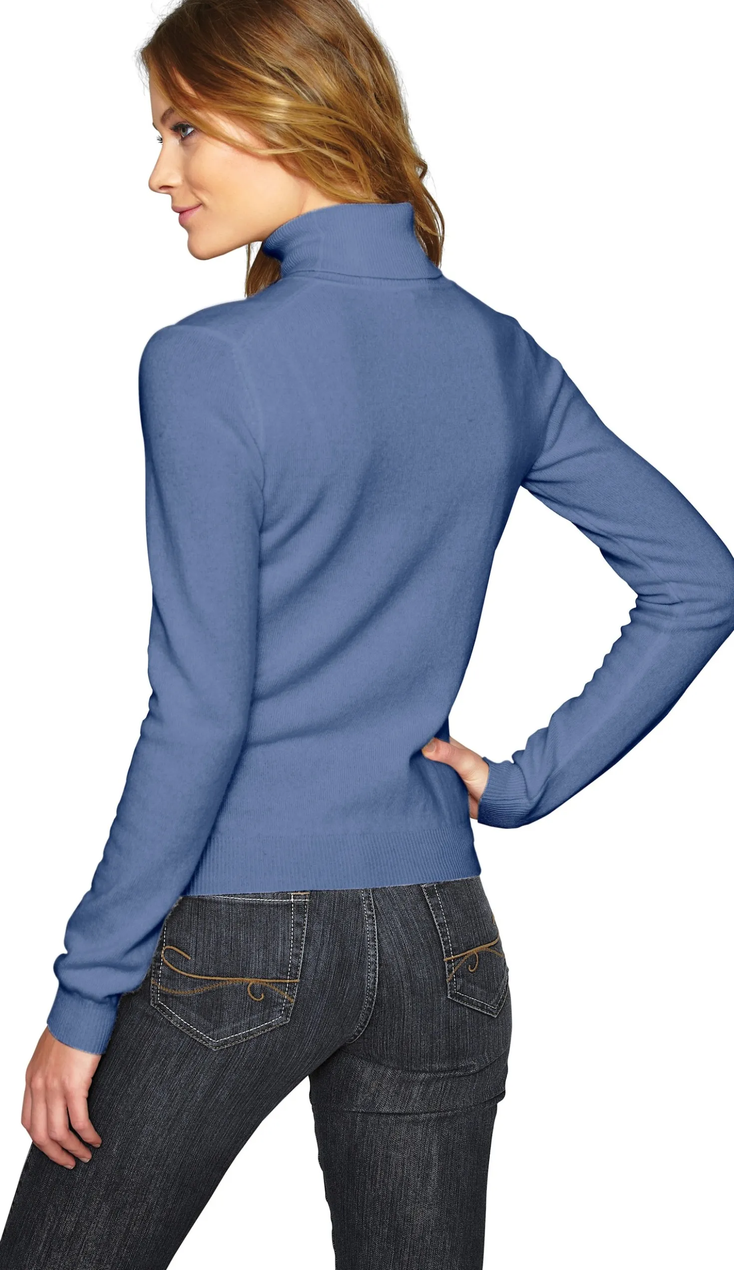 Kaschmirpullover mit Rollkragen