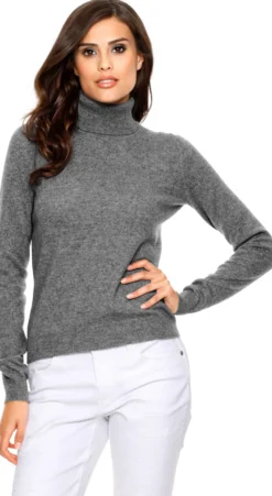 Kaschmirpullover mit Rollkragen