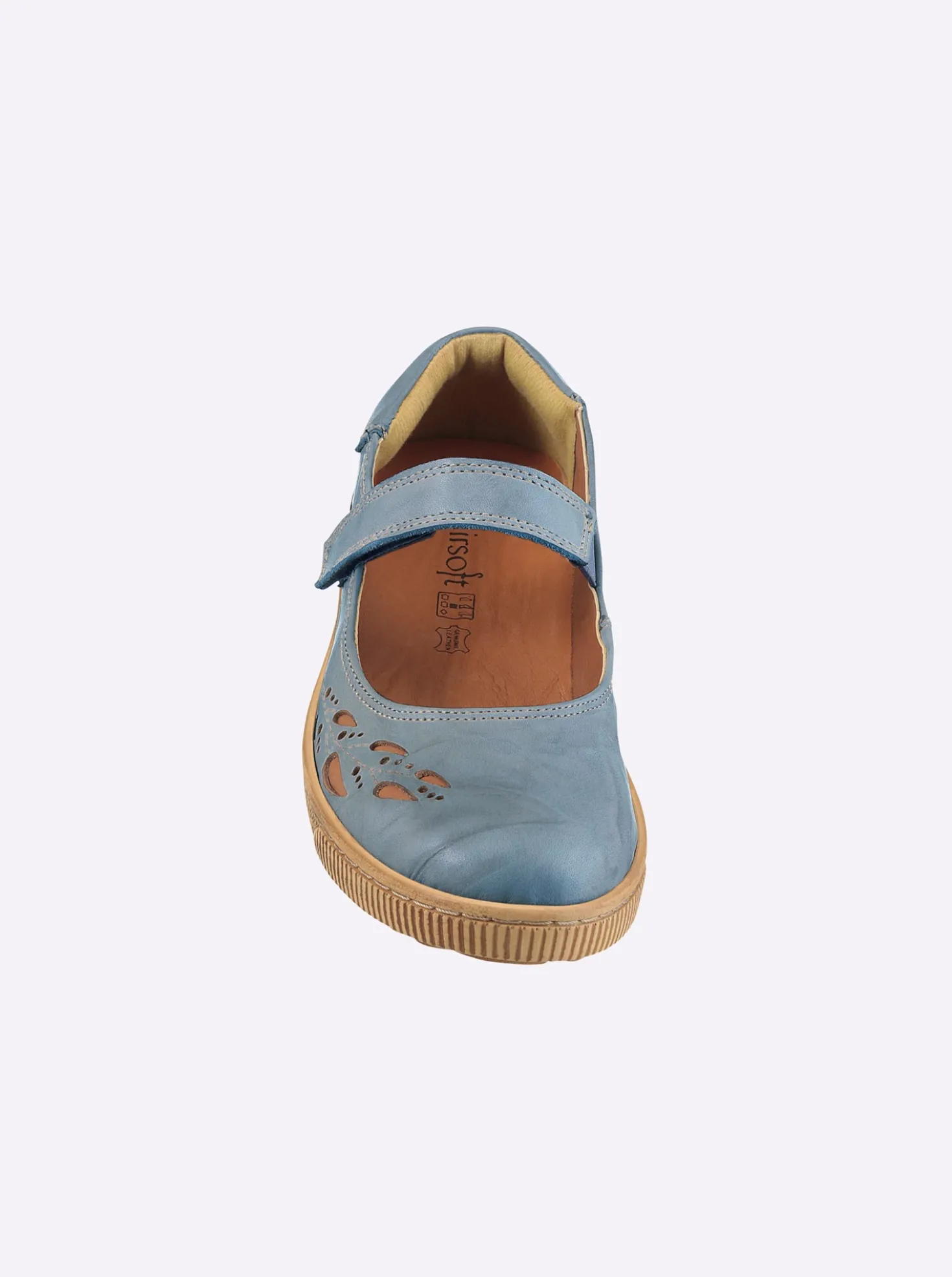 Klettschuh mit Leder-Wechselfußbett