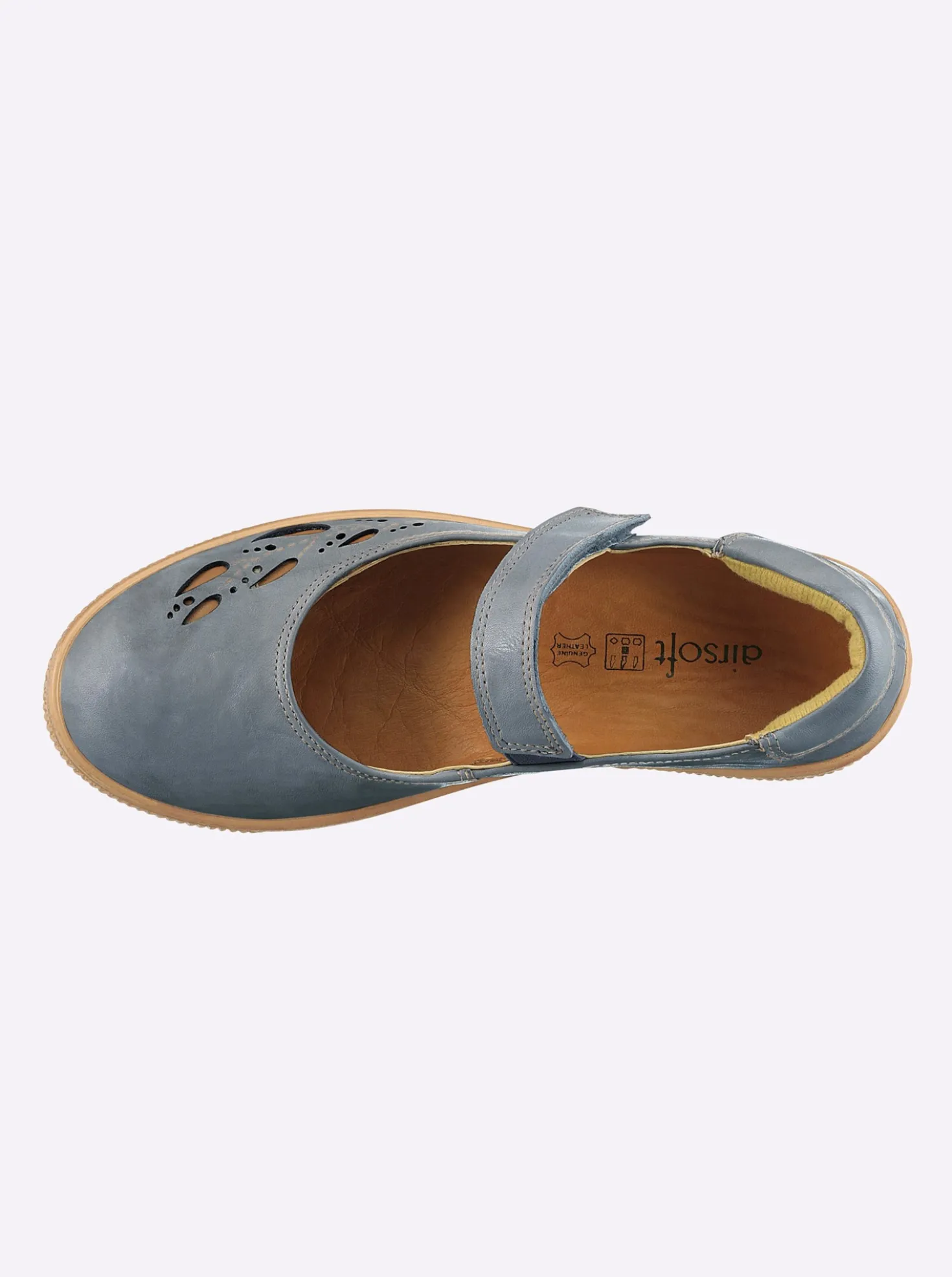 Klettschuh mit Leder-Wechselfußbett