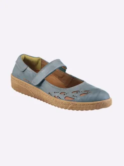 Klettschuh mit Leder-Wechselfußbett