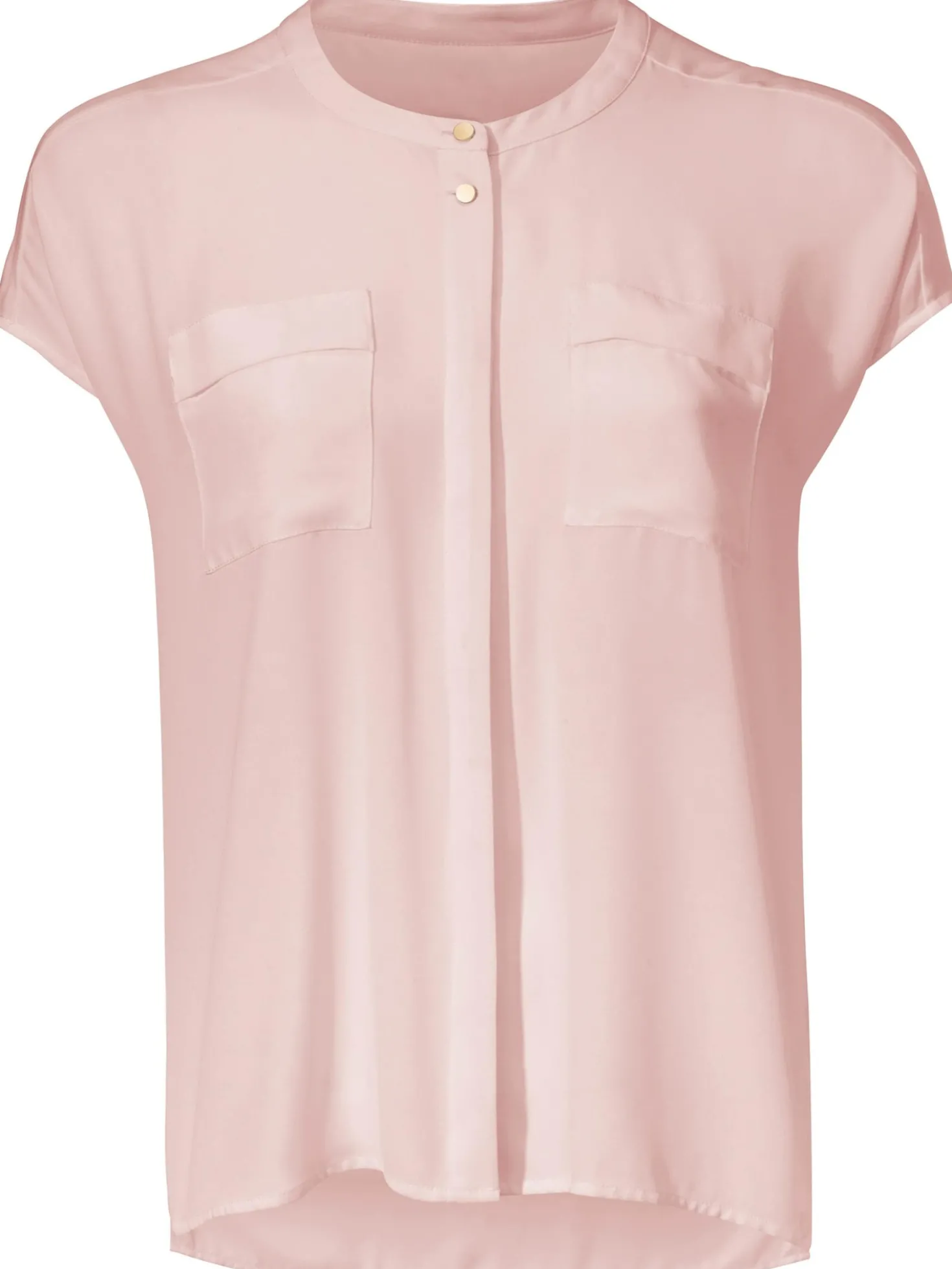 Kurzarm-Bluse in Oversize-Passform