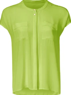Kurzarm-Bluse in Oversize-Passform