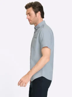 Kurzarmhemd mit Button-down-Kragen