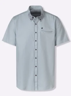 Kurzarmhemd mit Button-down-Kragen