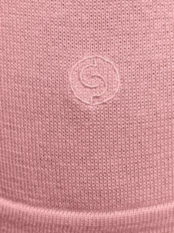 Kurzarmpullover mit Glanzgarn-Abschlüssen