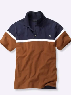 Kurzarmshirt aus Baumwolle. Colour Blocking