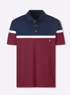 Kurzarmshirt aus Baumwolle. Colour Blocking