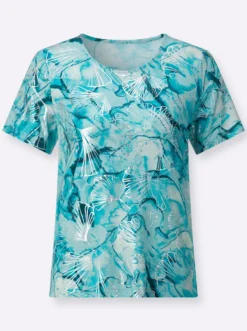 Kurzarmshirt aus feinem Single-Jersey