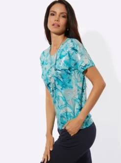 Kurzarmshirt aus feinem Single-Jersey