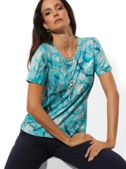 Kurzarmshirt aus feinem Single-Jersey
