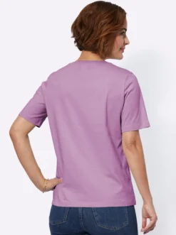 Kurzarmshirt aus reiner Baumwolle