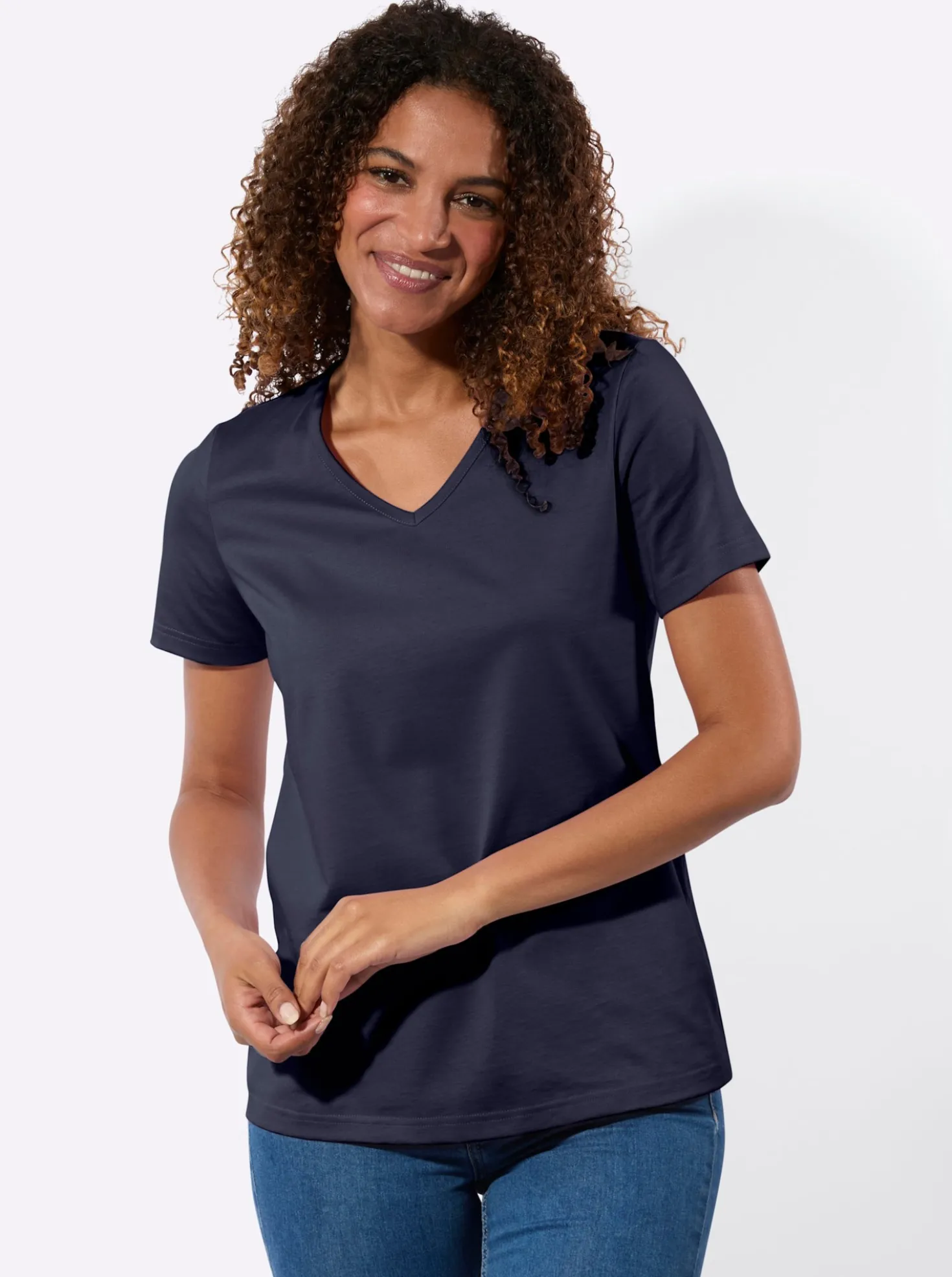 Kurzarmshirt im 2er-Pack