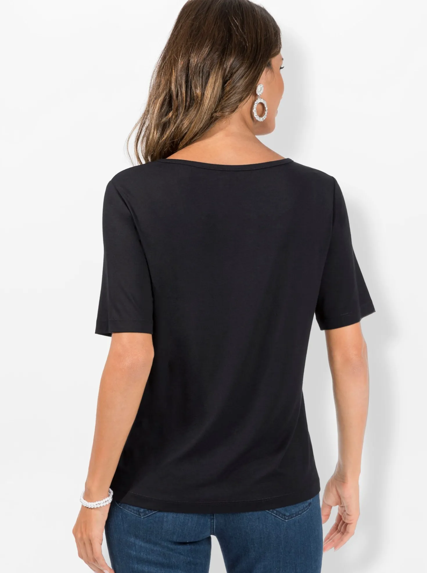 Kurzarmshirt im Muster-Mix