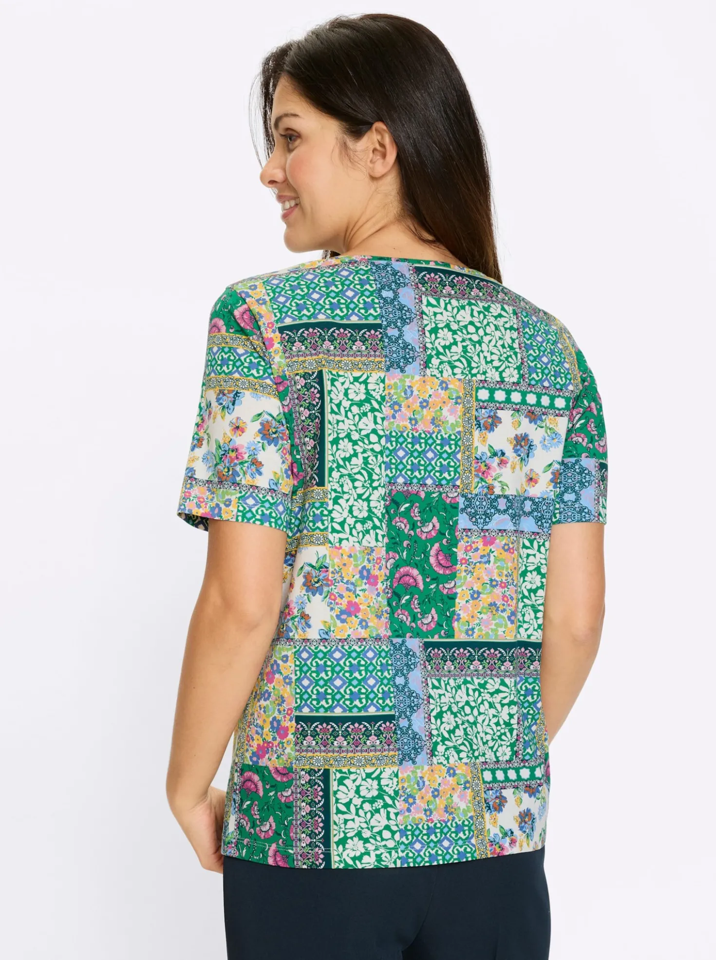 Kurzarmshirt in Patch-Optik